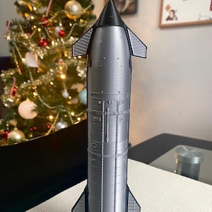 SpaceX Starship v2 1:200 Model - With Stand - High Quality - 25CM Tall