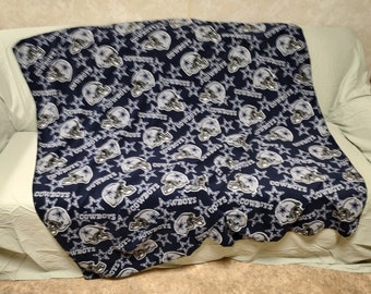 Fleece  Dallas Cowboys Inspired Planket Quillow Pillow Blanket 55"x 55" / 14" x 19" x 2 1/2"