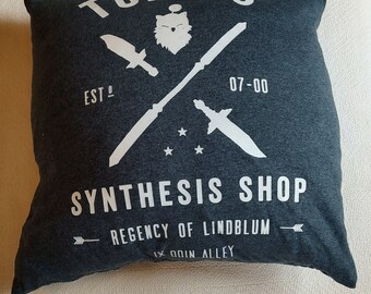 Final Fantasy 9 Torres Synthesis Shop Inspired  18" by 18" Repurposed Decorative Pillow