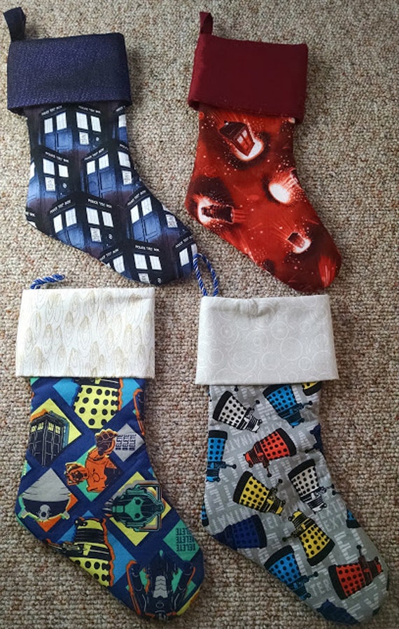 Doctor Who TARDIS Red Christmas Stocking