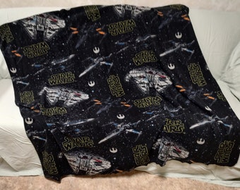 Fleece  Star Wars Ships Inspired Planket Quillow Pillow Blanket 55"x 55" / 14" x 19" x 2 1/2"