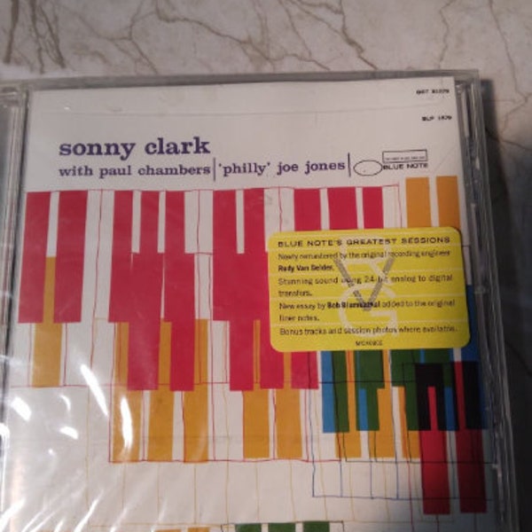 Sonny Clark Trio EMI Blue Note Rudy Van Gelder Remastered Edition New CD 2002 In Shrink Wrap Bebop, Jazz