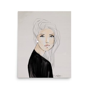 Girl with a Pearl Fashion Illustration image 1