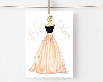 Happy Holidays Fashion Card