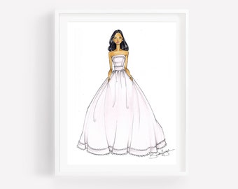 Sophia-Bride Illustration-Bridal Sketch-Bride Art-Illustration-Brooke Hagel-Brooklit-Bridal Fashion Illustration