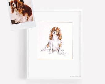 Custom Pet Portrait-Custom Dog Illustration-Pet Illustration-Custom Dog Sketch-Custom Pet Illustration-By Brooke Hagel-Pet Portrait Painting