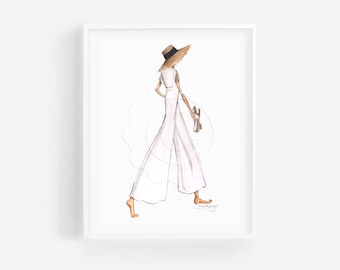 Amanda-Fashion Illustration-Print-Chanel-Illustration-Brooke Hagel-Brooklit Illustration-Chanel Sketch