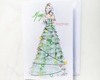 Christmas Tree Fashion Card