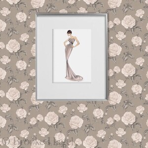 Kate Fashion Illustration Print - Etsy