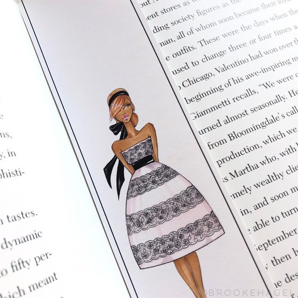 Fashion Illustration Bookmark-Fashionable Bookmark-Fashion Illustration-Fashion Bookmark-Brooke Hagel