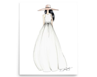 Abigail Fashion Illustration Print