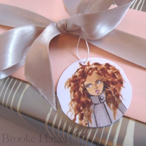 Gift Tags-fashion Illustration-present labels image 1