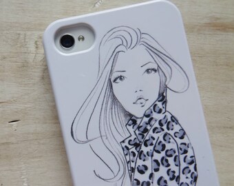 SALE * iPhone 4/4s Cell Phone Cover-Brooklit Phone Case-Lively Leopard