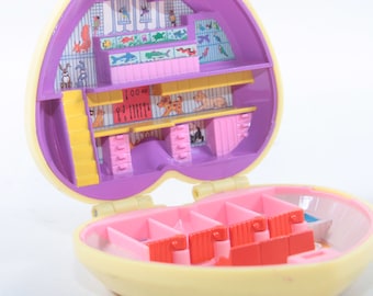 Polly Pocket Pretty Pixies Yellow Box Zoo Animals Moving Details Plastic Children Vintage Toys Vintage Nostalgia ~ m-11-08