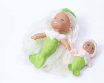 mermaid bath toys from the 80s