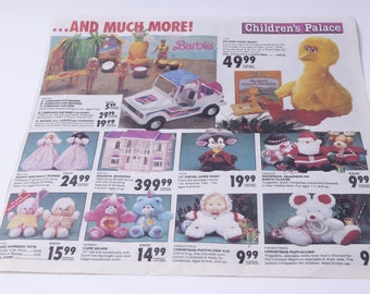 Cabbage Patch Kids Collection Catalog Vehicles Toy Ad Photo Prop Paper Print Advertisement ~ 20-01-189 AA Sesame Street Stereos