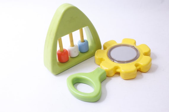 Fisher-price, Sunflower Rattle, Gus the Walrus Abacus Rattle, Tub