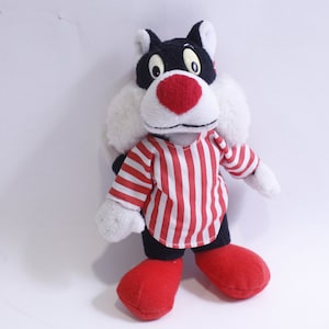 Sylvester the Cat, Small, Plush, Looney Tunes, Merrie Melodies, Cartoon, Soft Toy, Adorable, Stuffed Animal, Collectible, ~ WH-012 194