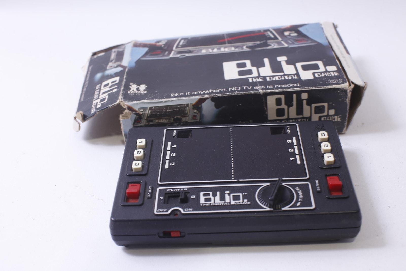 Blip, Digital Game, Tomy, 7018, Electronic, Handheld, Retro Toy, Pocket Size, ~ 250317-WH 148