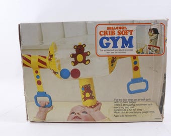 Shelcore, Crib Soft, Gym, Soft Sturdy Exerciser, 1981, Crib Toy, Toddler Decorative, Children, Vintage, Collection ~ 20-01-914