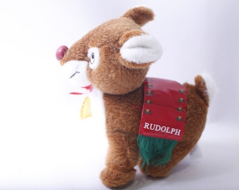 ルドルフ 赤鼻のトナカイ キールトイ ぬいぐるみ 座る ソフトトイ