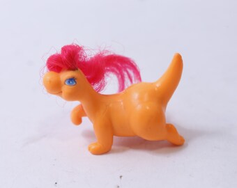 Meritus, Darlin' Dinos, Plain Lil' Dinos, Dinosaur, PVC Figure, Orange Body, Red Hair, Toy, Vintage, Collectible, ~ 240502-SHC SHC-011
