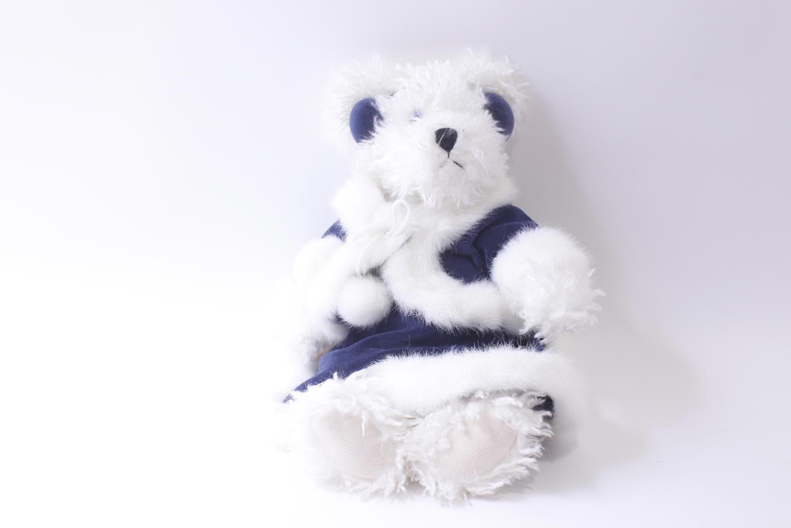 Boyds Bears、ぬいぐるみ、動物のぬいぐるみ、青いコート、クリスマス
