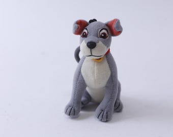 Disney Classics, Tramp, Lady, And The Tramp, Plush, 2000, 90s Vintage, Keychain, Plastic, Key Ring, Collectible, Accessory, 250118-WH 69