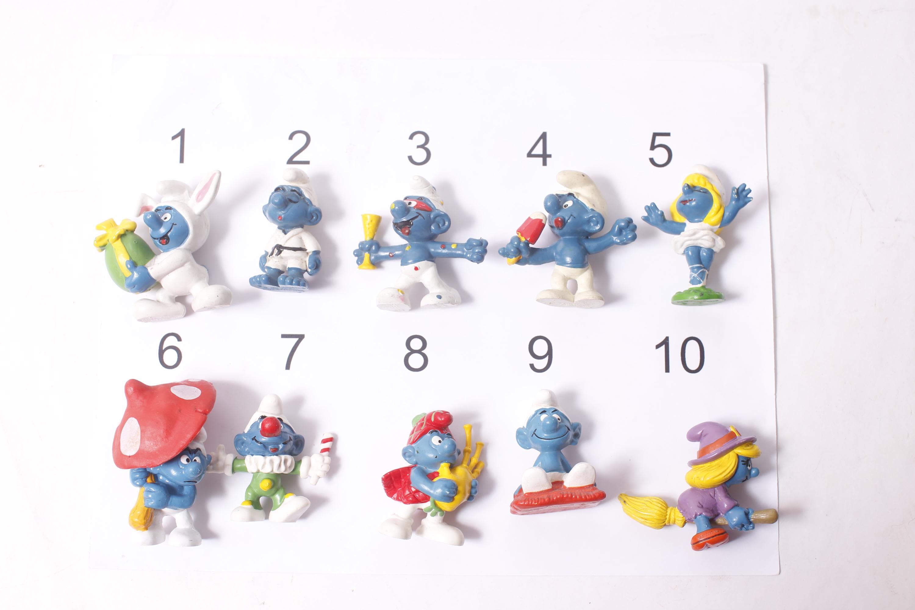 PICK YOUR OWN #1 Vintage 80s Smurfs Pvc Figures Toy Lot Cake