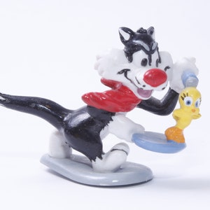Applause Looney Tunes, Sylvester the Cat, Tweety, Bird, 3", PVC Figure, Cartoon, Little, Figurine, Toy, Vintage, ~ 20-17-580