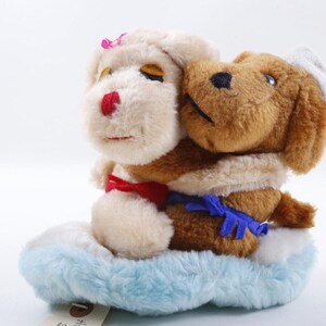 Cachorros Abraçando, Kamar, Raro, Protótipo, Amostra Huggie Pup, Surfistas, 3727, Adorável, Filhotes, Macio, Pelúcia, Boneco, Brinquedo, Vintage, ~ 350