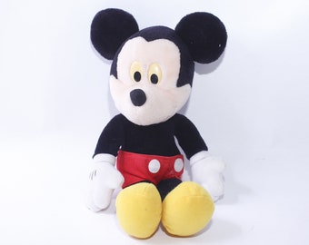 Disney, Mickey Mouse, Plush, Iconic Character, Soft Toy, Classic Appearance, Collectible, Vintage, ~ 240106-WH 688