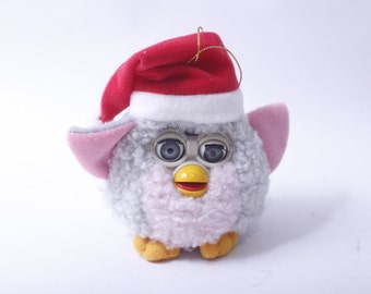 Christmas Furby, Soft Toy, 1999, Tiger Electronics, Hanging Figure, Cute, Funny, Holiday Decor, Vintage, ~ 240110-DIAF 782