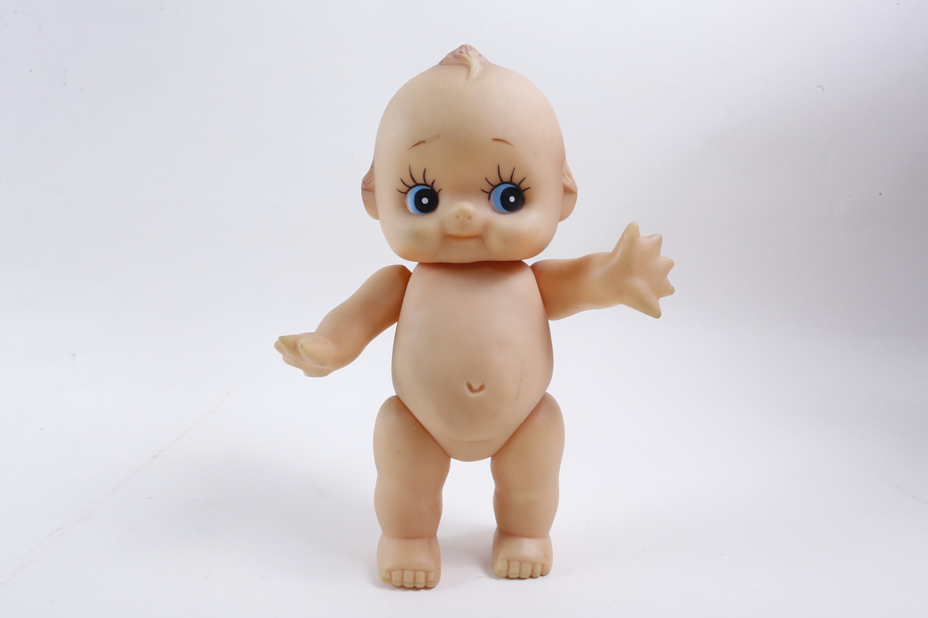 Adorable Kewpie Kitsch Baby Nude Doll Toy Blue Eyes Movable Limbs Plastic  Figure Children Vintage Collection ~ 170627