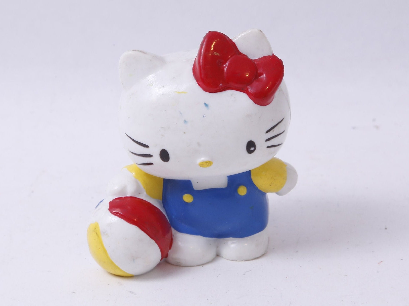 Hello Kitty Kitten With Ball PVC Figurine Painted - Etsy