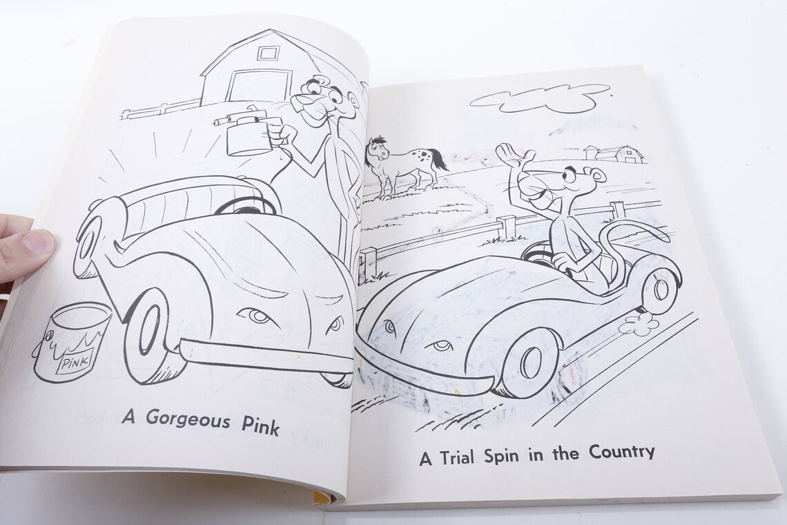 The Pink Panther Coloring Book Merrigold Press 1994 | Etsy