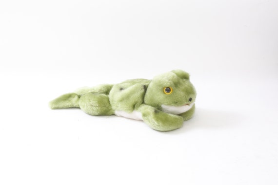 Frog, Plushies, Soft, Plush Toy, Green, Doll, Cute, 10, Stuffed Animal,  Vintage, 20-01-416 -  Canada