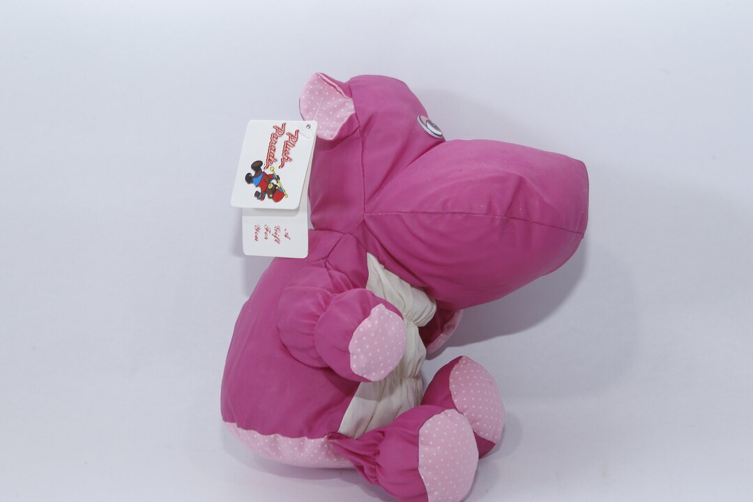 Plush Parade Purple Hippo Puffalump Style Plush Adorable Etsy
