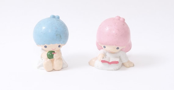 Sanrio, Kiki, Lala, Kawaii, Little Twin Stars, PVC Figures Set