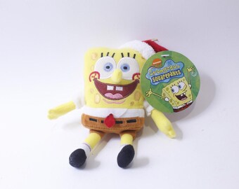 Spongebob Squarepants, Christmas, Small Plush, Nickelodeon, Viacom