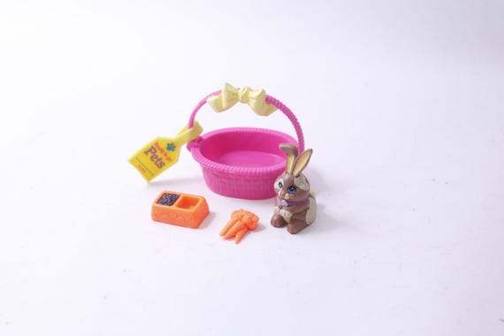 Littlest Pet Shop, Snuggle Bunny With Pretty Basket, 1993, Playset