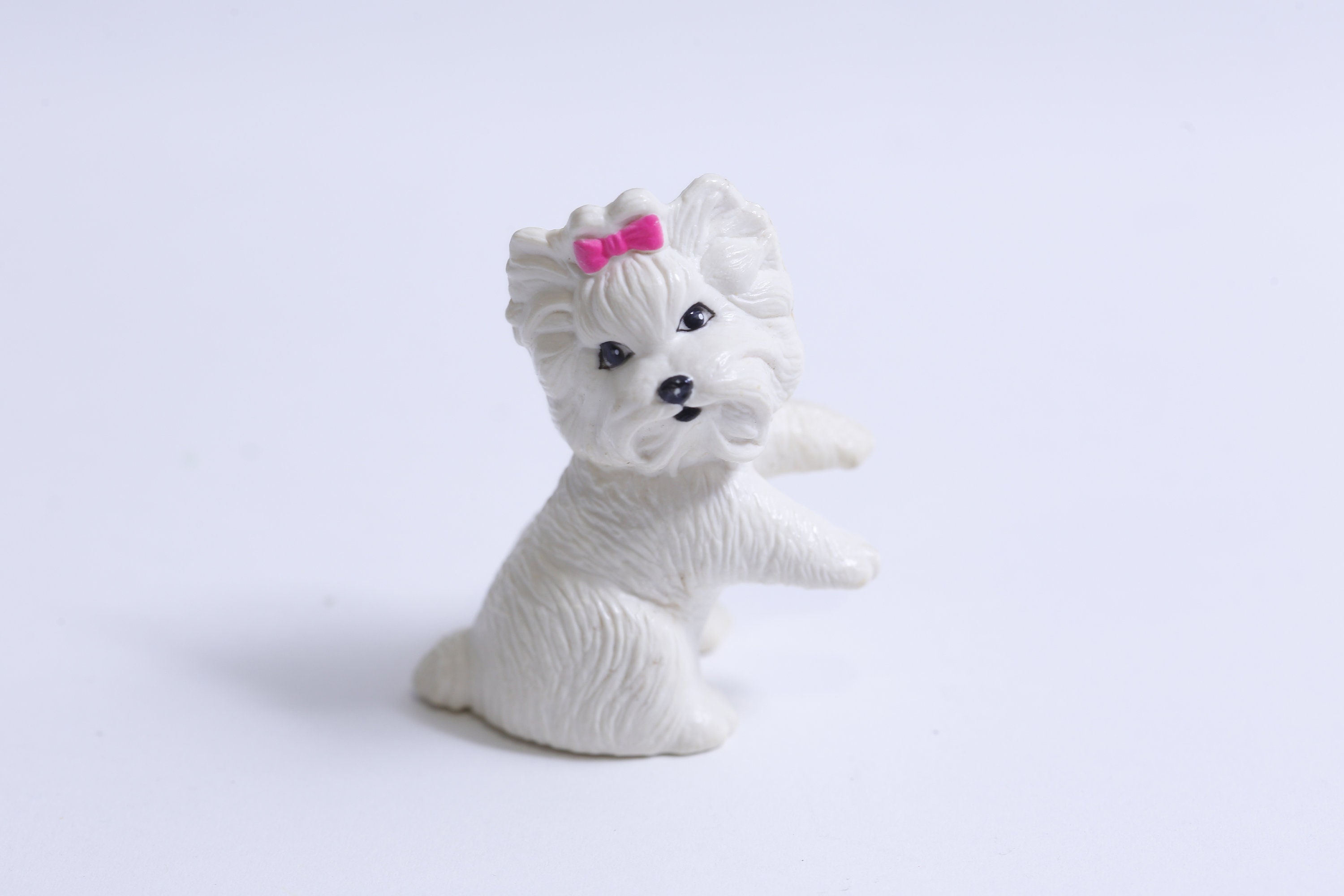 Barbie Pet, Yorkie, 1990s, PVC Figure, 2 1/2, White, Adorable, Dog, Puppy, Playset Part, Vintage, Animal, Toy, ~ 230816-32035 406 Barbie Pet, Yorkie, 1990s, PVC Figure, 2 1/2, White, Adorable, Dog, Puppy, Playset Part, Vintage, Animal, Toy, ~ 230816-32035 406