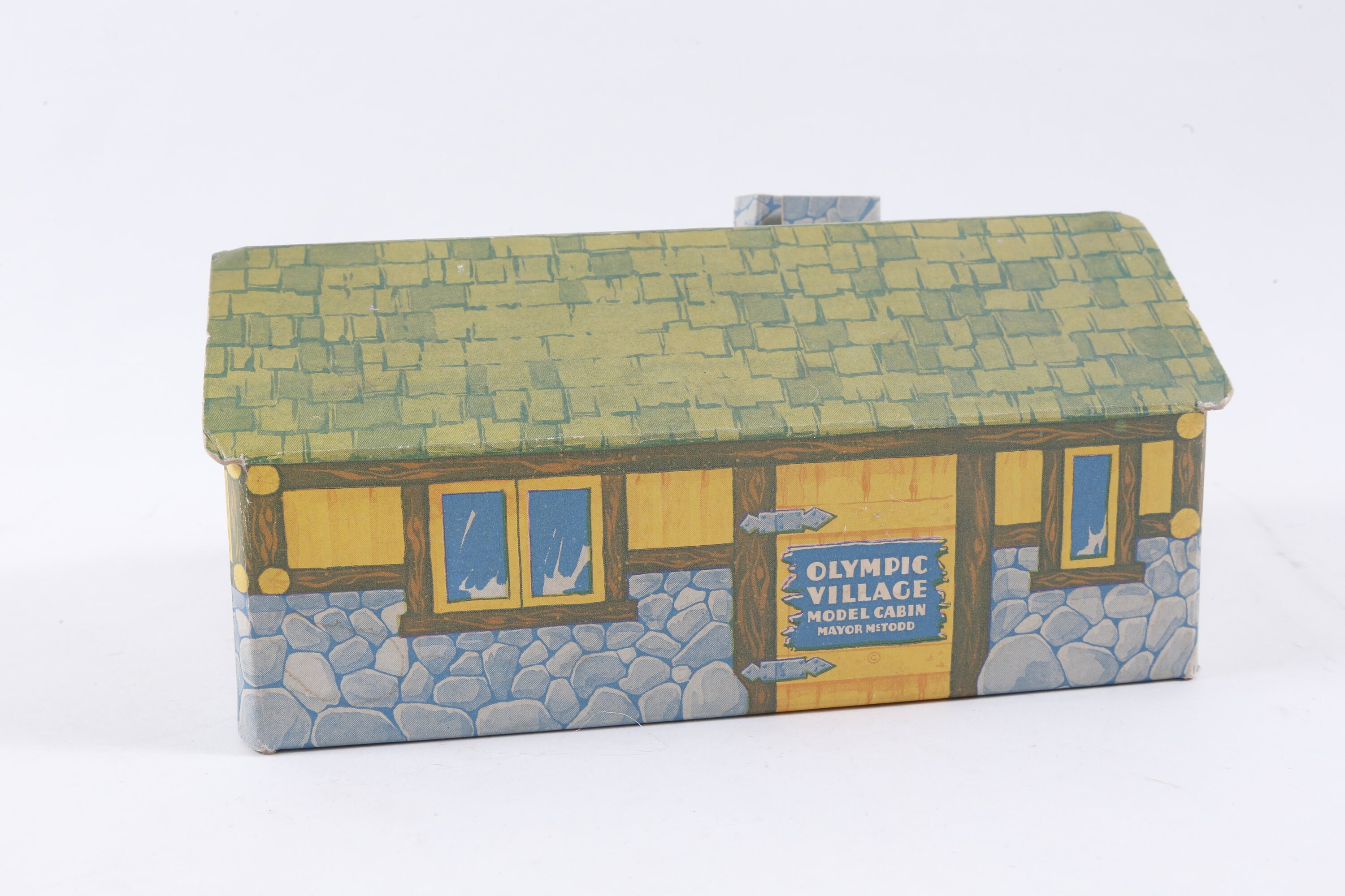 Helms Rir Paper Olympic Village, Mayor Mctodd 1932 Paper Model Cabin, Paper, Scale ...