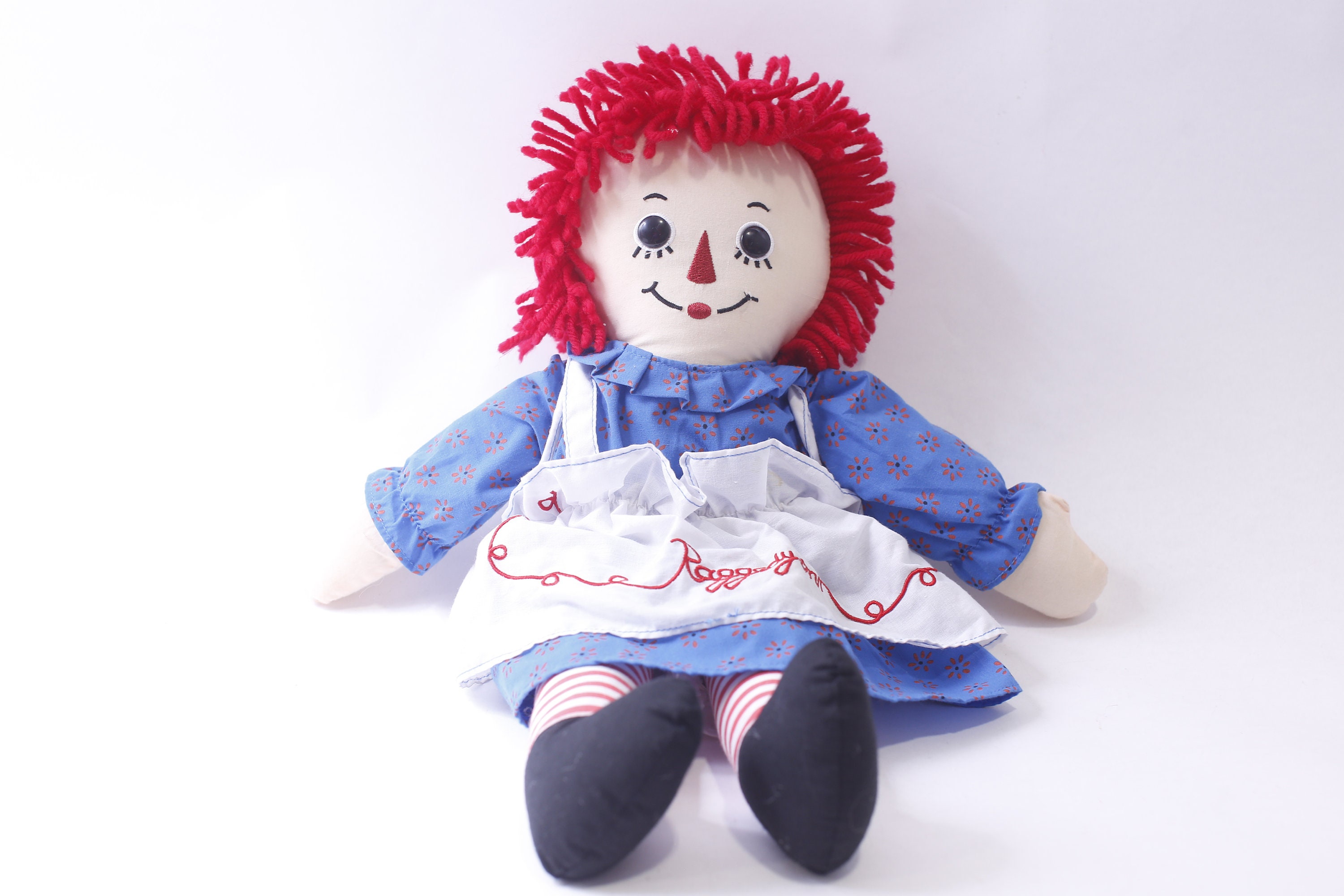 Raggedy Ann, Rag Doll, Red Hair, Dressed, Iconic, Soft Toy