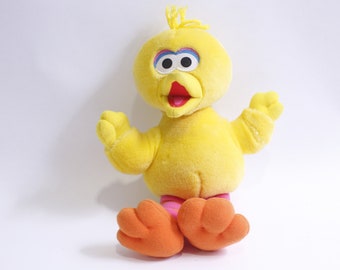 Sesame Street, Big Bird, Yellow, Plush, Tyco, Adorable, Soft
