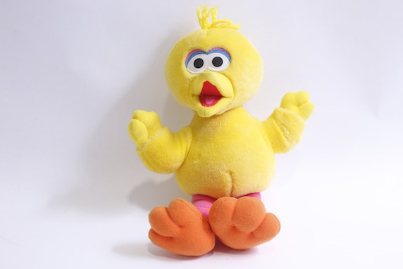 Sesame Street, Big Bird, Yellow, Plush, Tyco, Adorable, Soft Comfort, Nursery Decor, Huggable, Stuffed Animal, Vintage, ~ 230630-DIAF 99