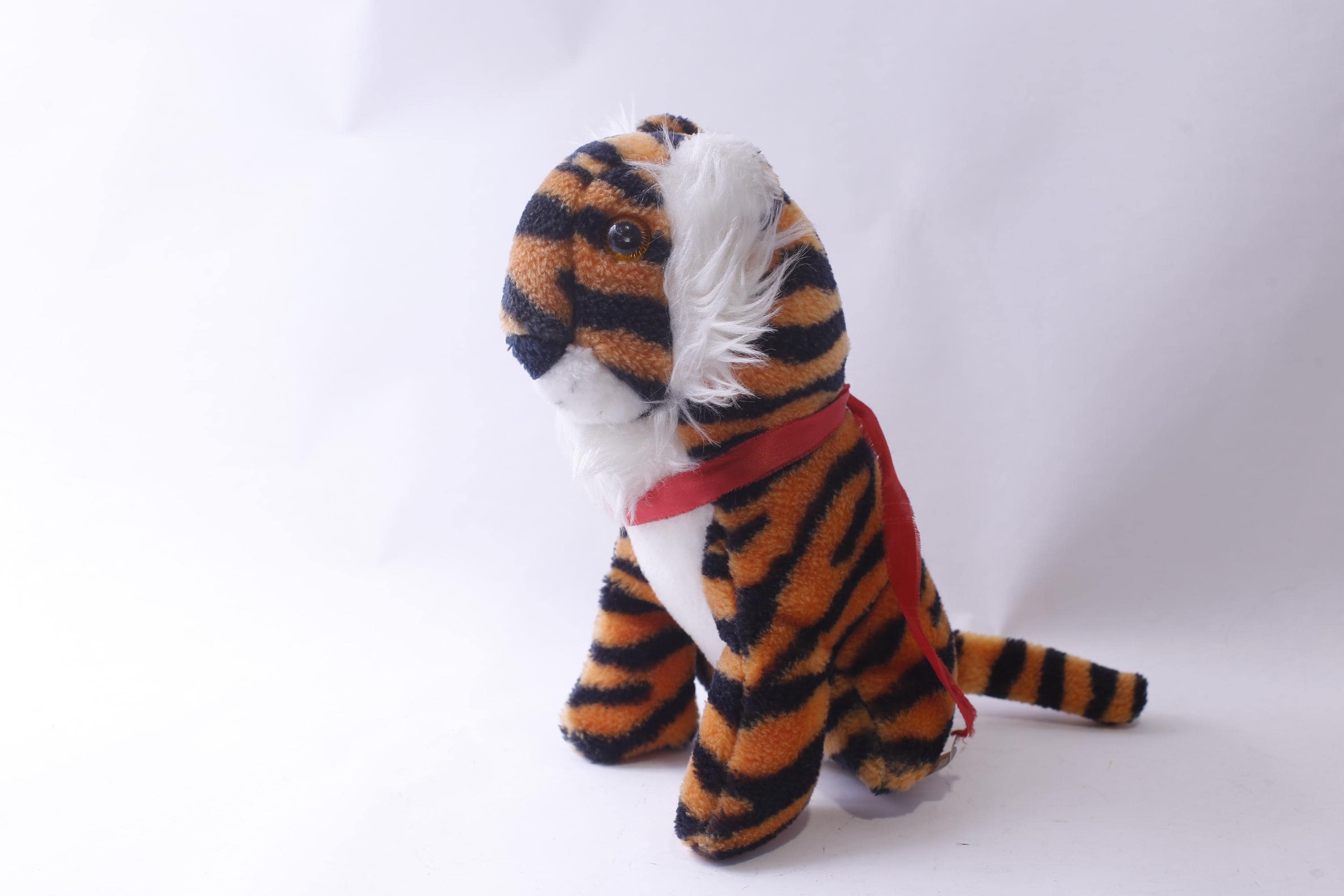 1970s Carnival Plush Tiger, Orange-black, Striped, Big Cat, B J