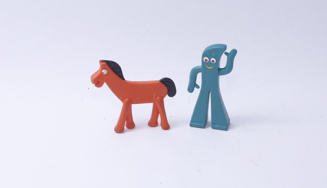 Jesco Prema, Gumby, Pokey, Horse, Rubber Figure, Bendable, Toy Set