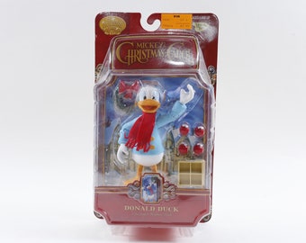 Mickey's Christmas Carol Donald Duck Scrooge's Sobrino Fred Plastic Toy Figura Disney Holiday Children Vintage Toys Vintage ~ 897