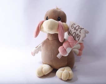 Precious Moments Funny Plush Turkey holding Eat Ham sign, 12" Soft Toy, Thanksgiving, Stuffed Animal, Holiday Decor, ~ 240110-DIAF 783